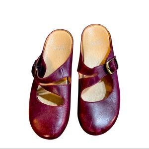 Gently worn Dansko Britney slide Mary Jane size 39 color wine